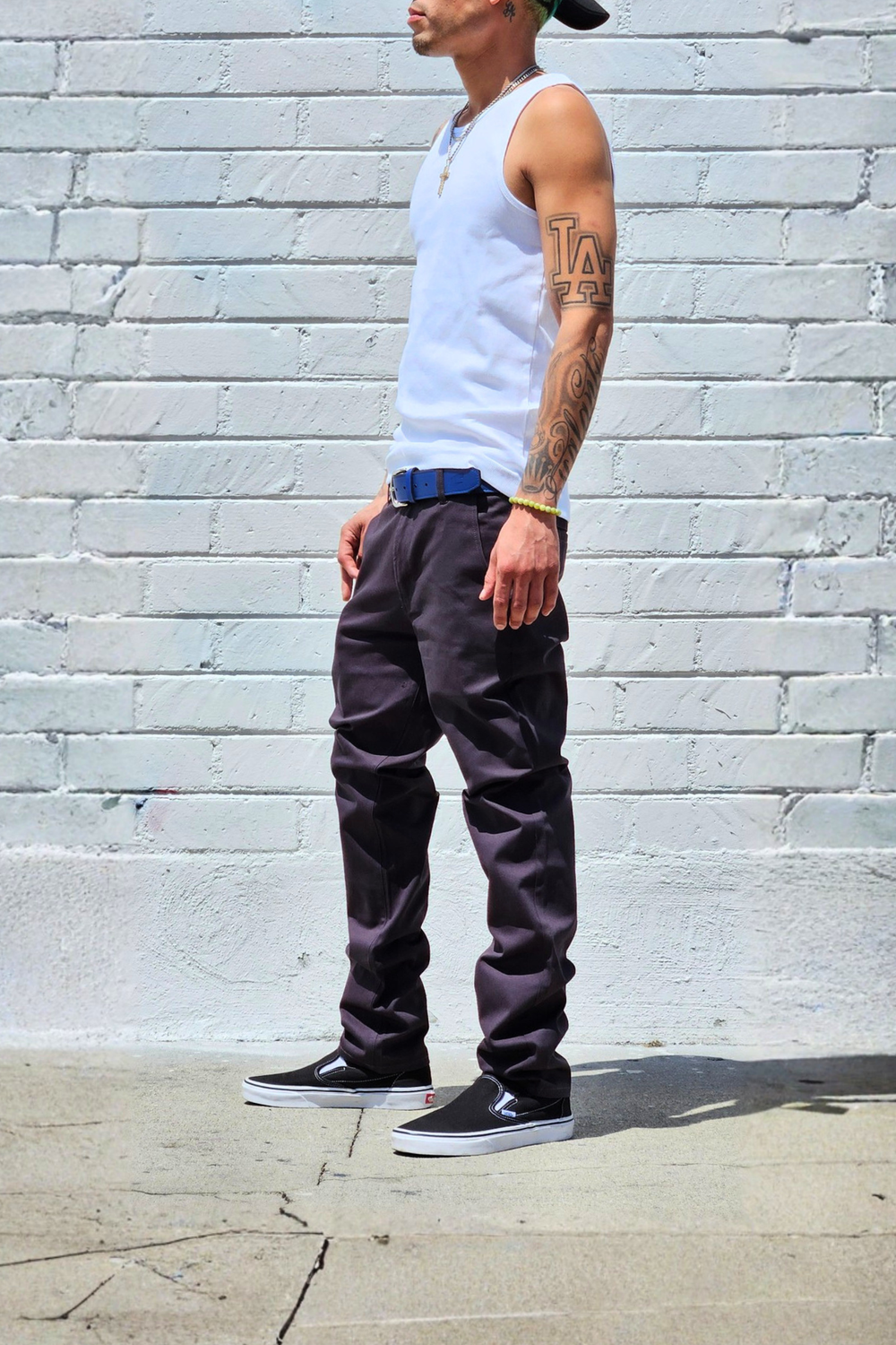 Charcoal Chino Pants — Neo Blue Jeans – Made-in-USA Baggy Denim