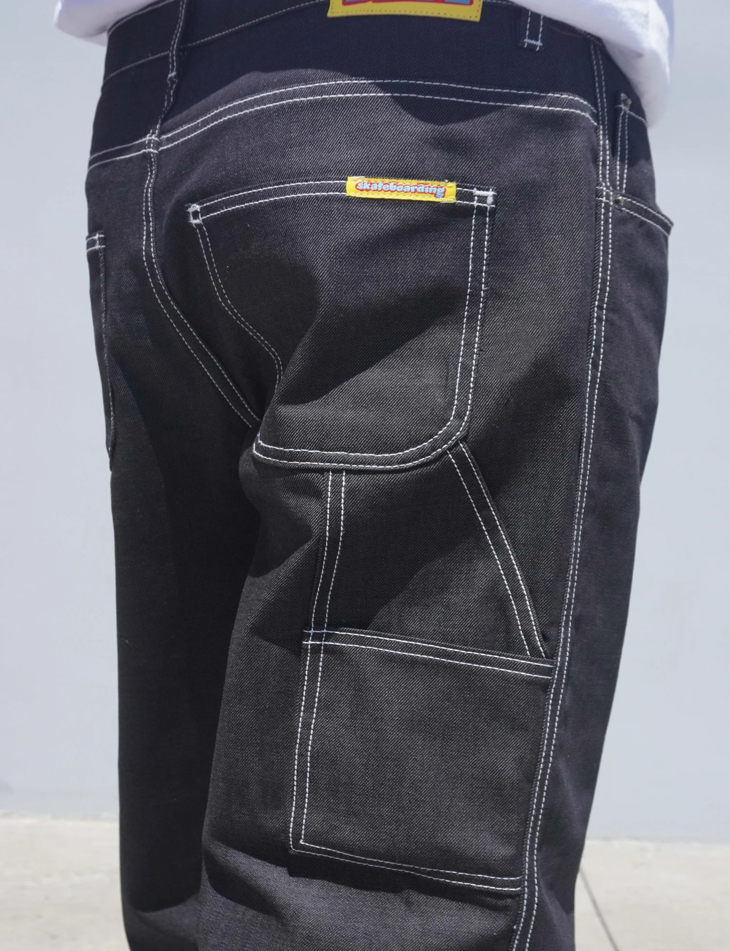 D&G asymmetrical carpenter cargo jeans