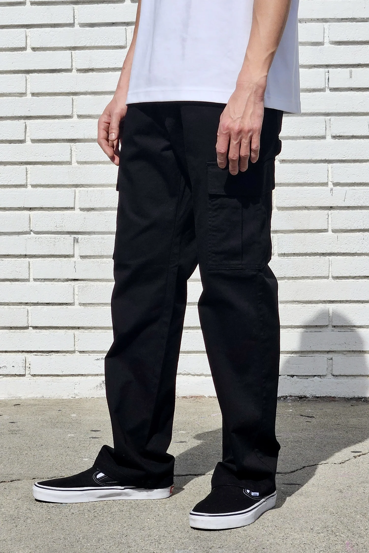 Black Cargo Jogger Pants — Neo Blue Jeans – Made-in-USA Baggy Denim