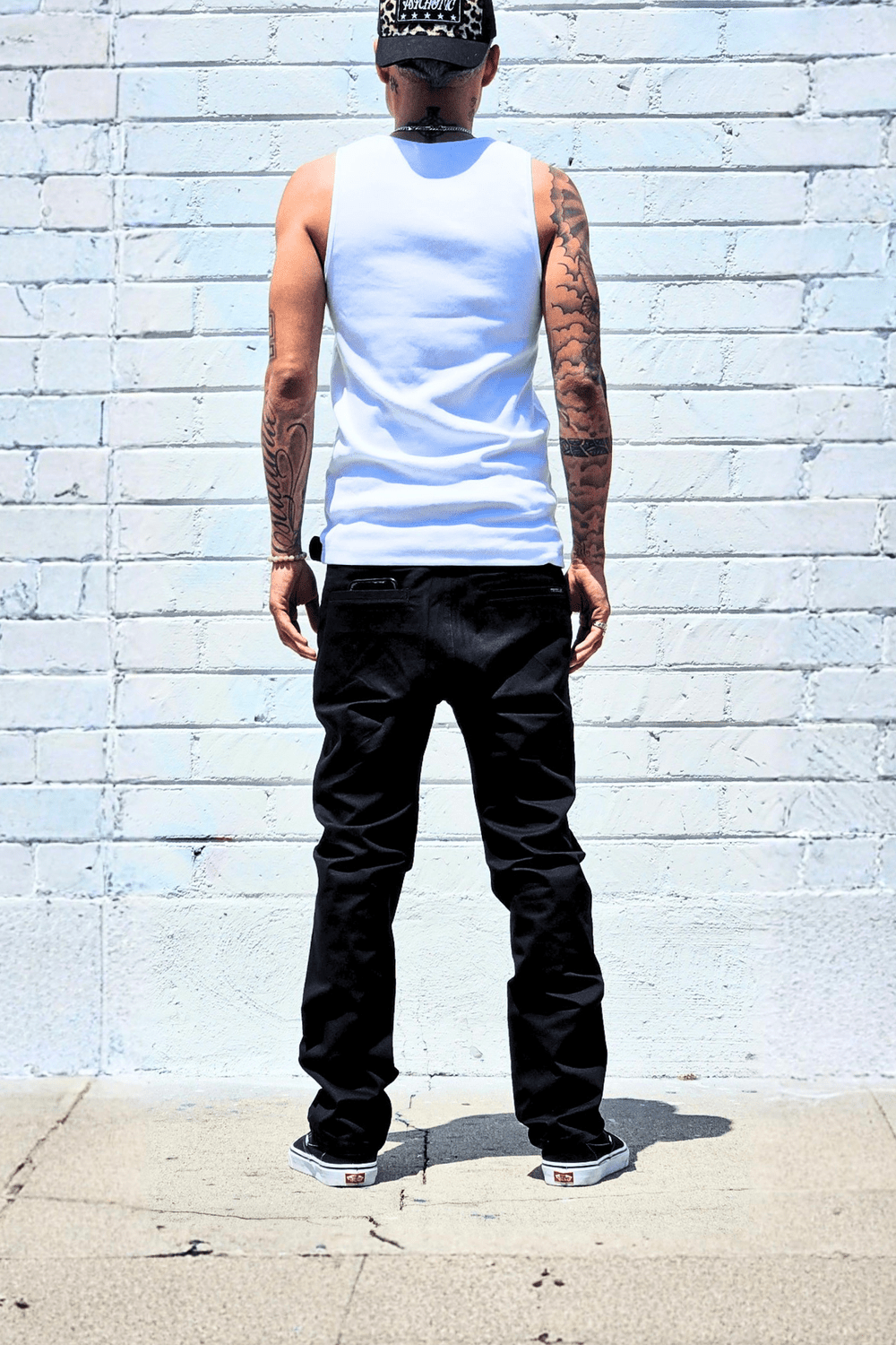 Black Chino Pants — Neo Blue Jeans – Made-in-USA Baggy Denim