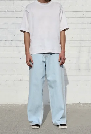 Light Blue Wash Super Baggy Jeans — Neo Blue Jeans – Made-in-USA