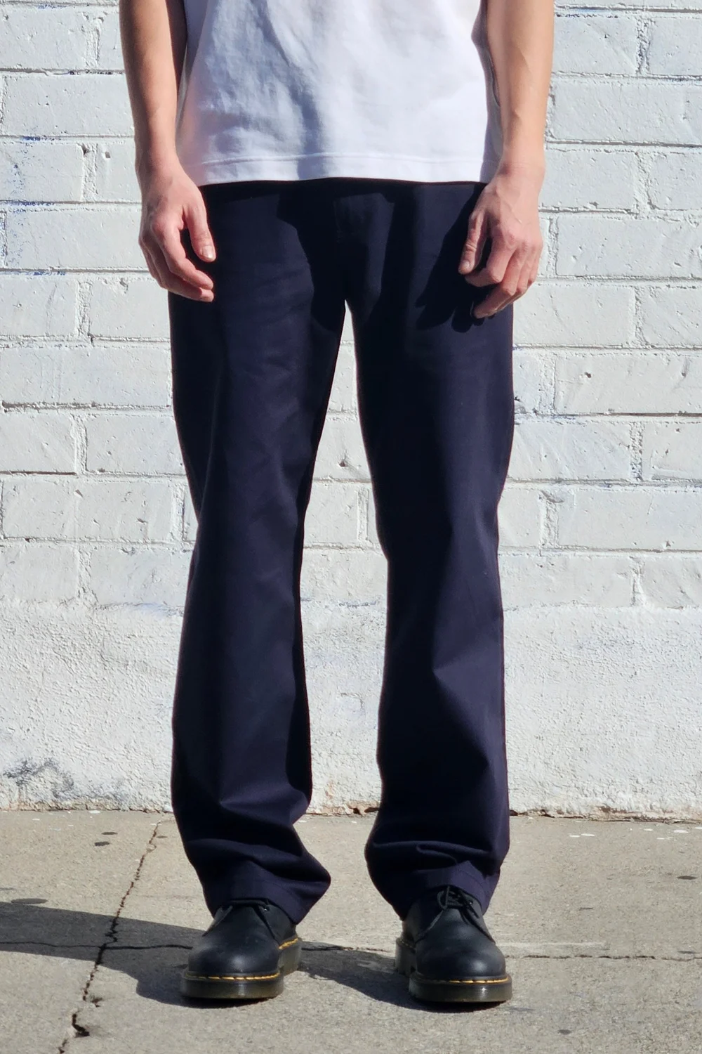 Navy Relaxed Chino Pants