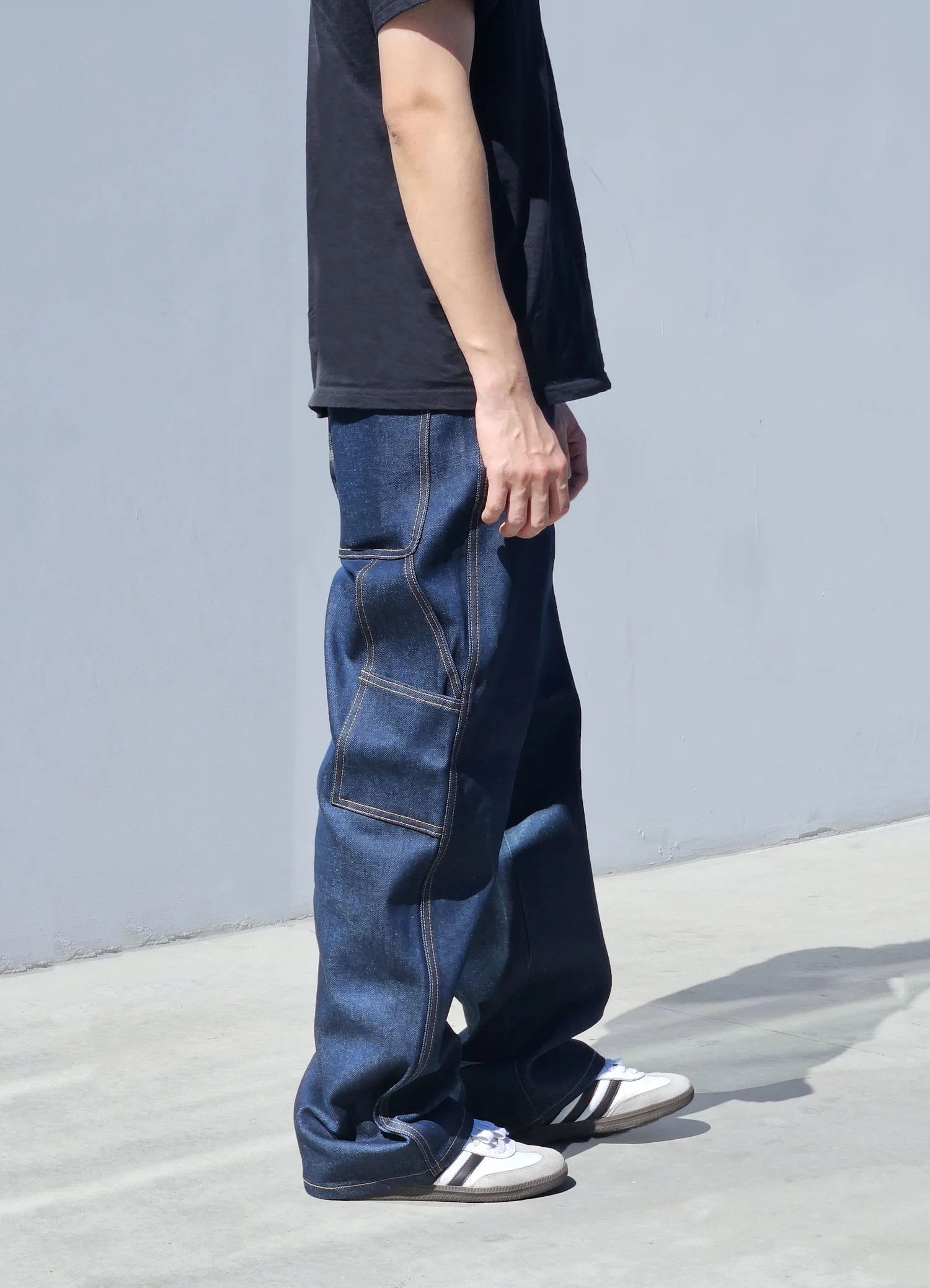 Denim Light Blue Baggy Carpenter Jeans — Neo Blue Jeans – Made-in 