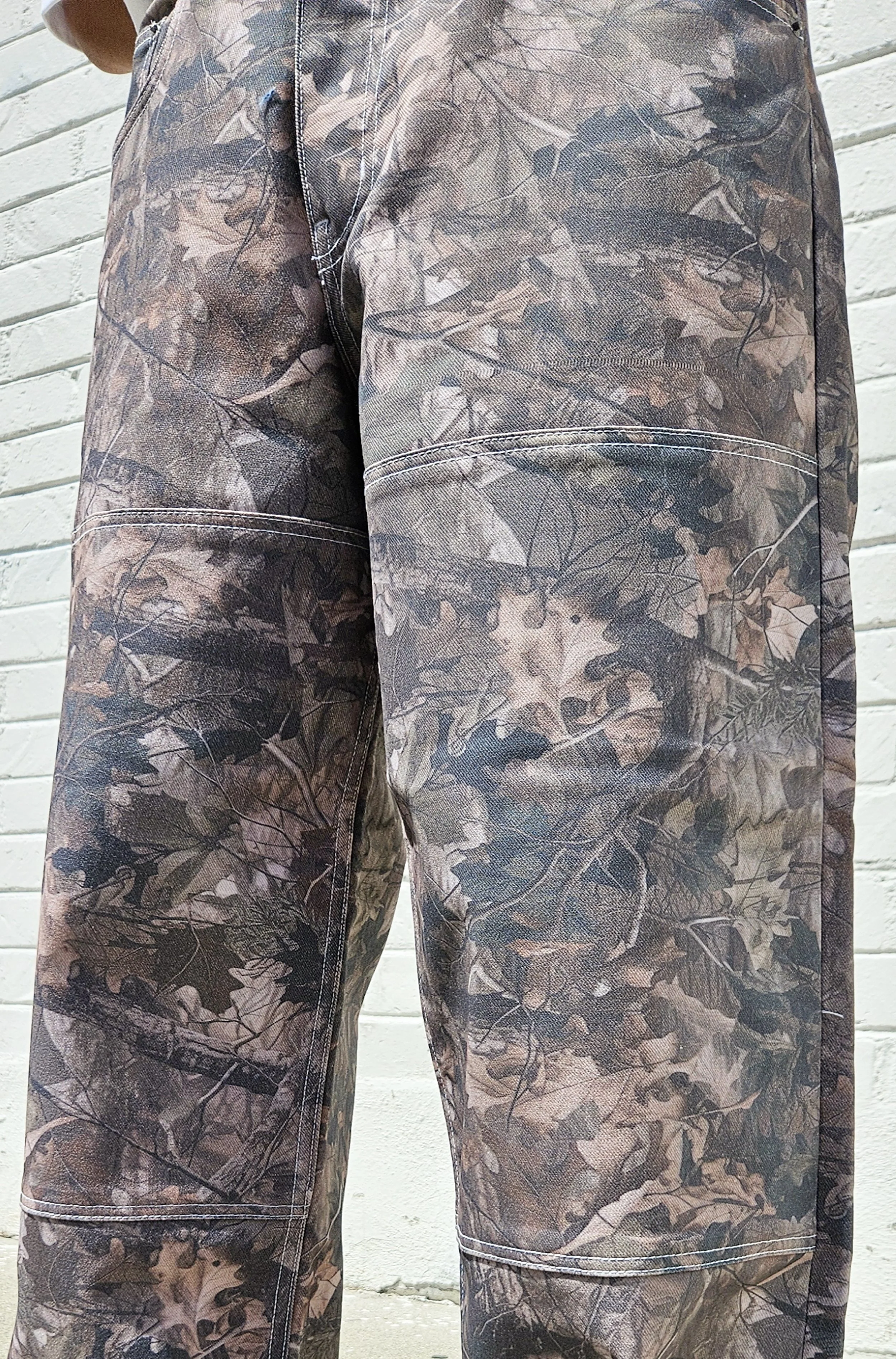 パンツ blue camo detachable super baggy pants Military Cargo Pants - Navy / Baby Blue Camouflage - Baggy