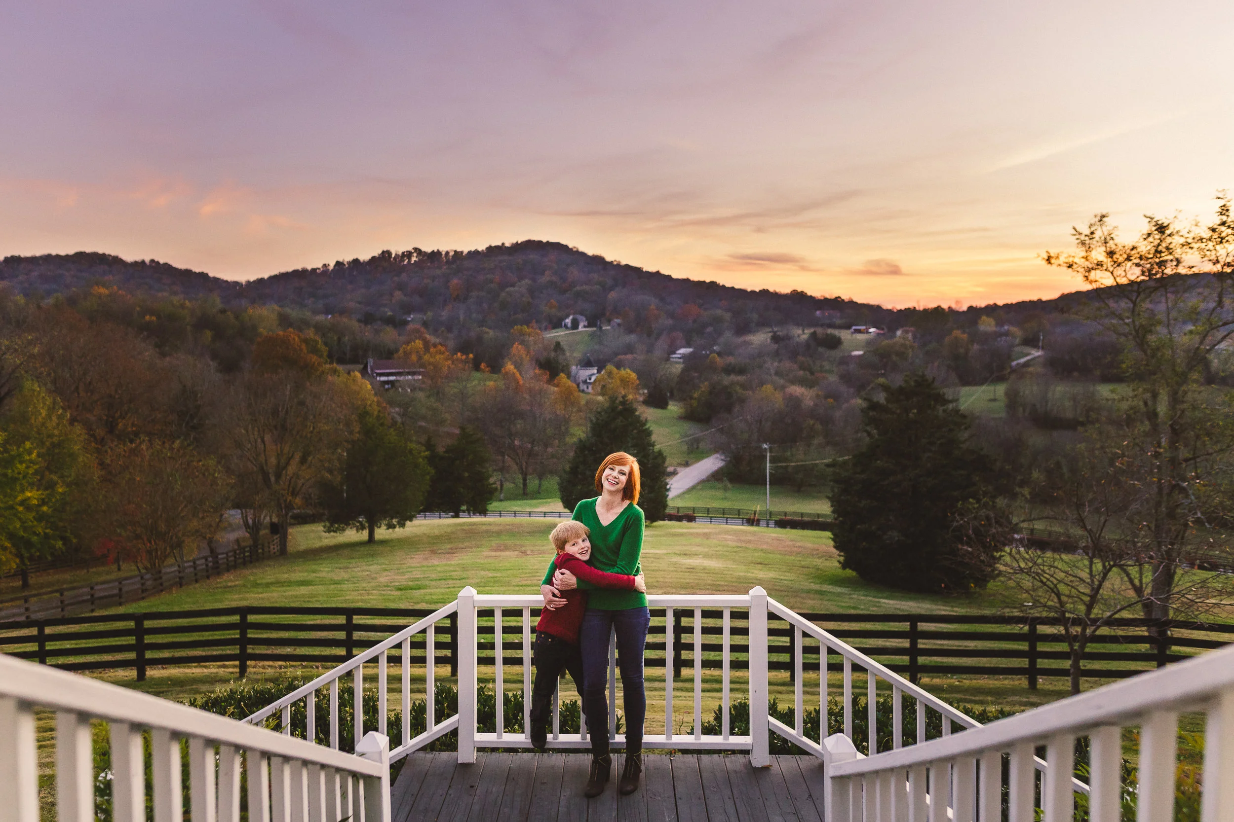 thomas wywrot photography nashville family photographer fall outdoor leaves pictures photos dog mother son mom franklin brentwood smiles barn dog puppy pet
