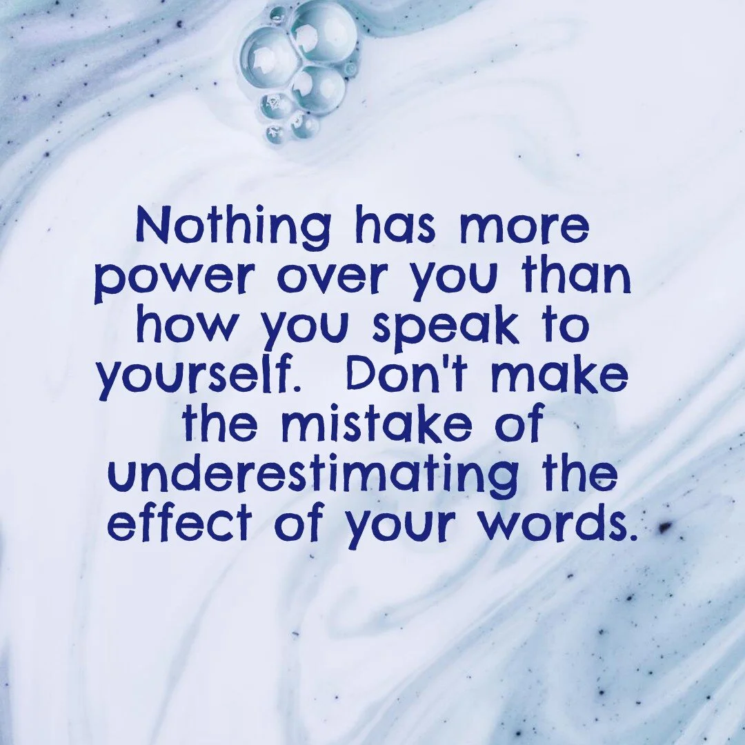 The language used in your self-talk and thought patterns has a huge impact on your reactions, feelings, and beliefs about pretty much everything. Changing how you speak to yourself can change how you feel and react about situations, problems, and peo