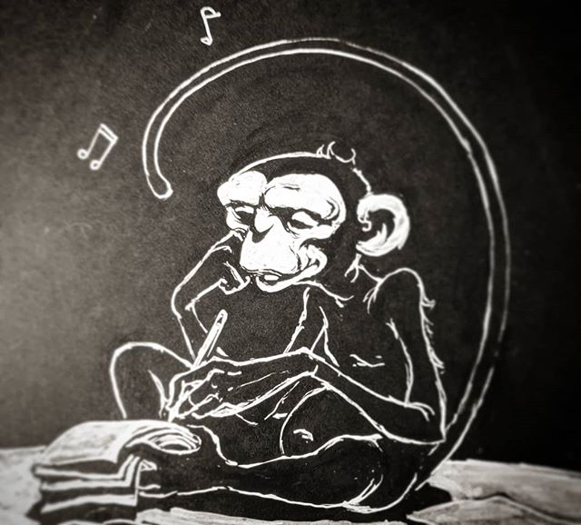 Happy place

#drknudson #happyplace #tattooideaformuah #monkeydraw #monkey #monkeyart #monkeydreams #monkeymusic #monkeysketch #monkeylife #monkeyfarts #imaginationmonkey  #dreeeeams