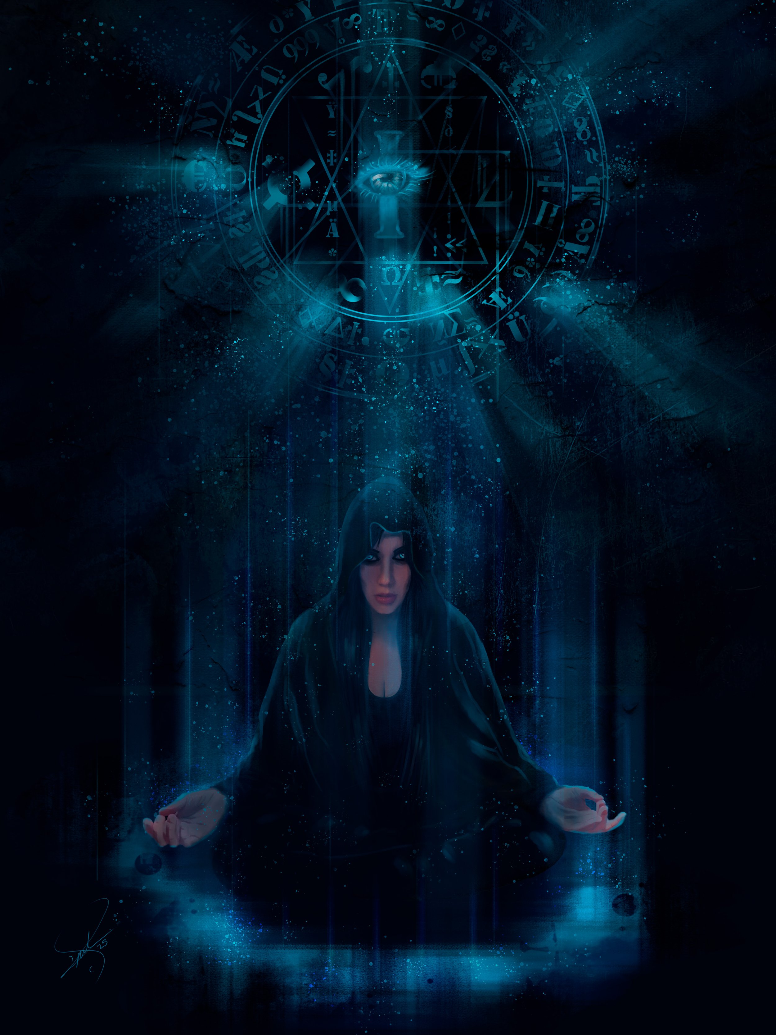 Summing the Blue Veil