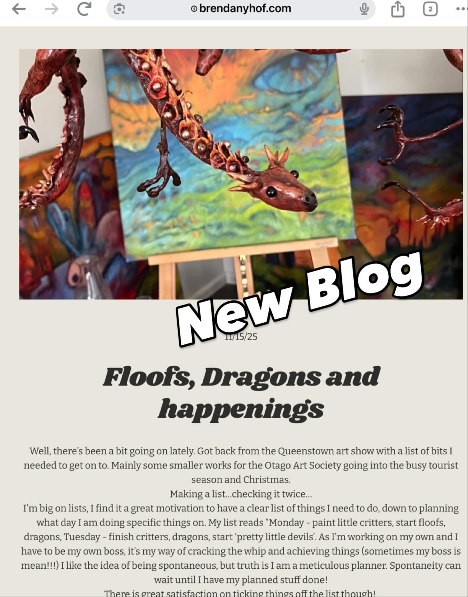 New Blog, the latest happenings.
#artblog #blog #artstories #artinprogress