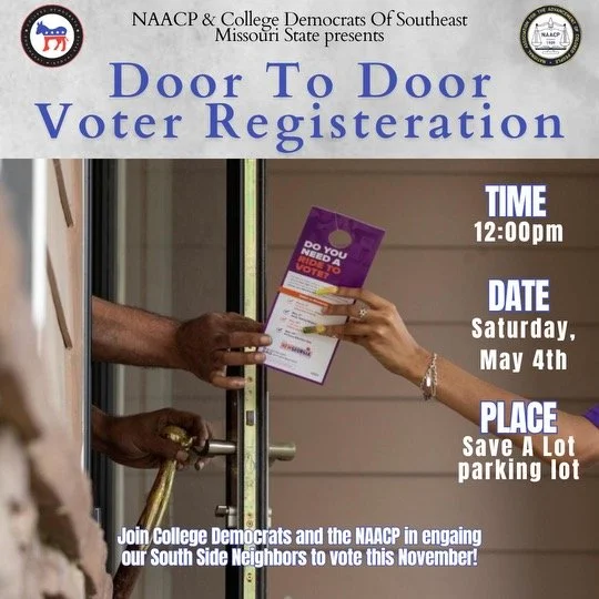 Voter Registration Drive - NAACP &amp; College Democrats of SEMO