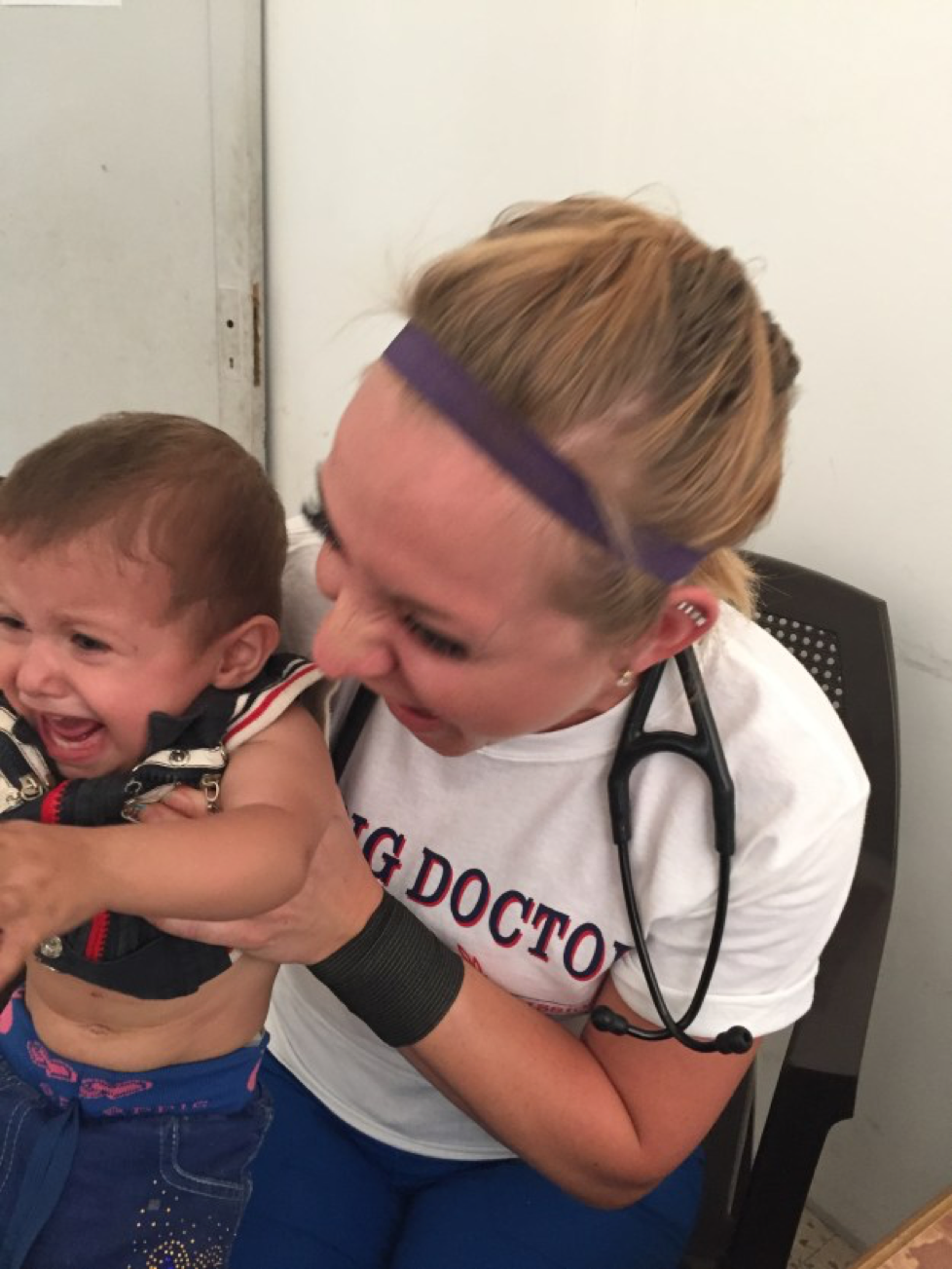 Most of the children, although they have been through some horrific traumas, were happy during their patient visits and tolerated me examining them. Some, however, were unhappy with the white doctor touching them, so we did the best we could.