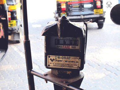 The meter is similar to taxi meters and fare is based on distance and time.