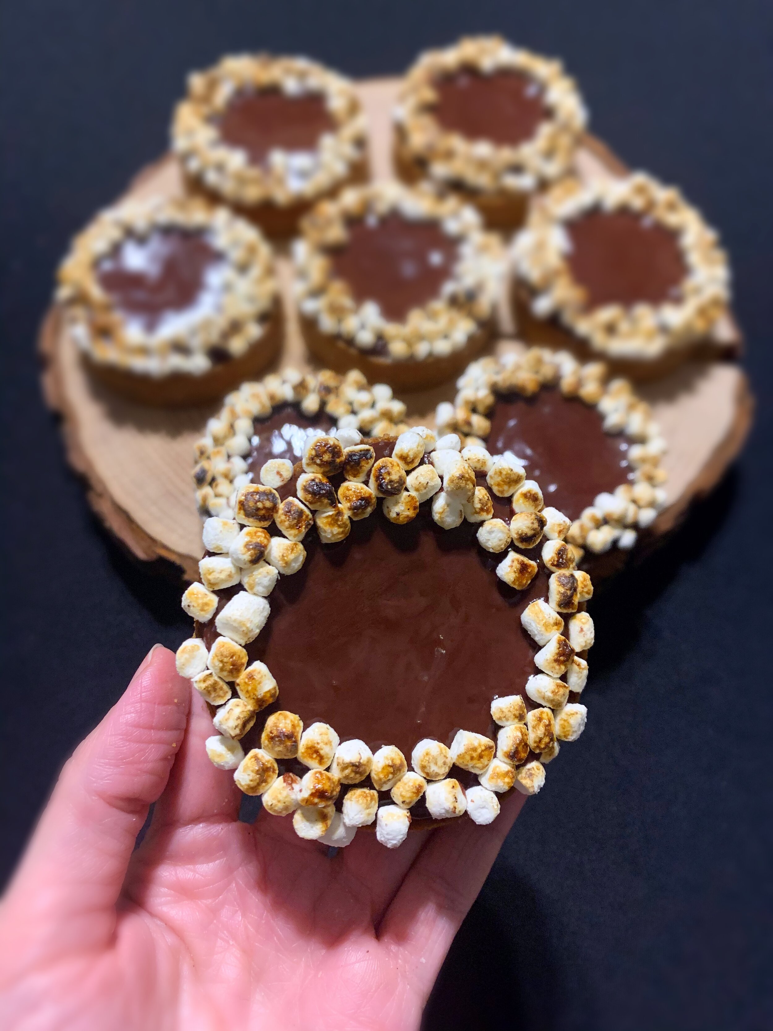 Caramel S'more Tarts 3" - 1 dozen