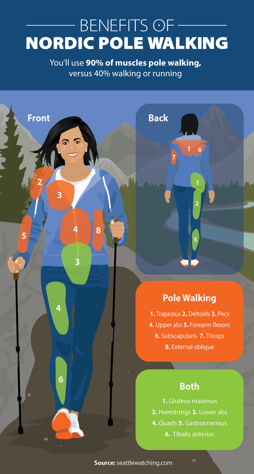 pole walking for parkinson's