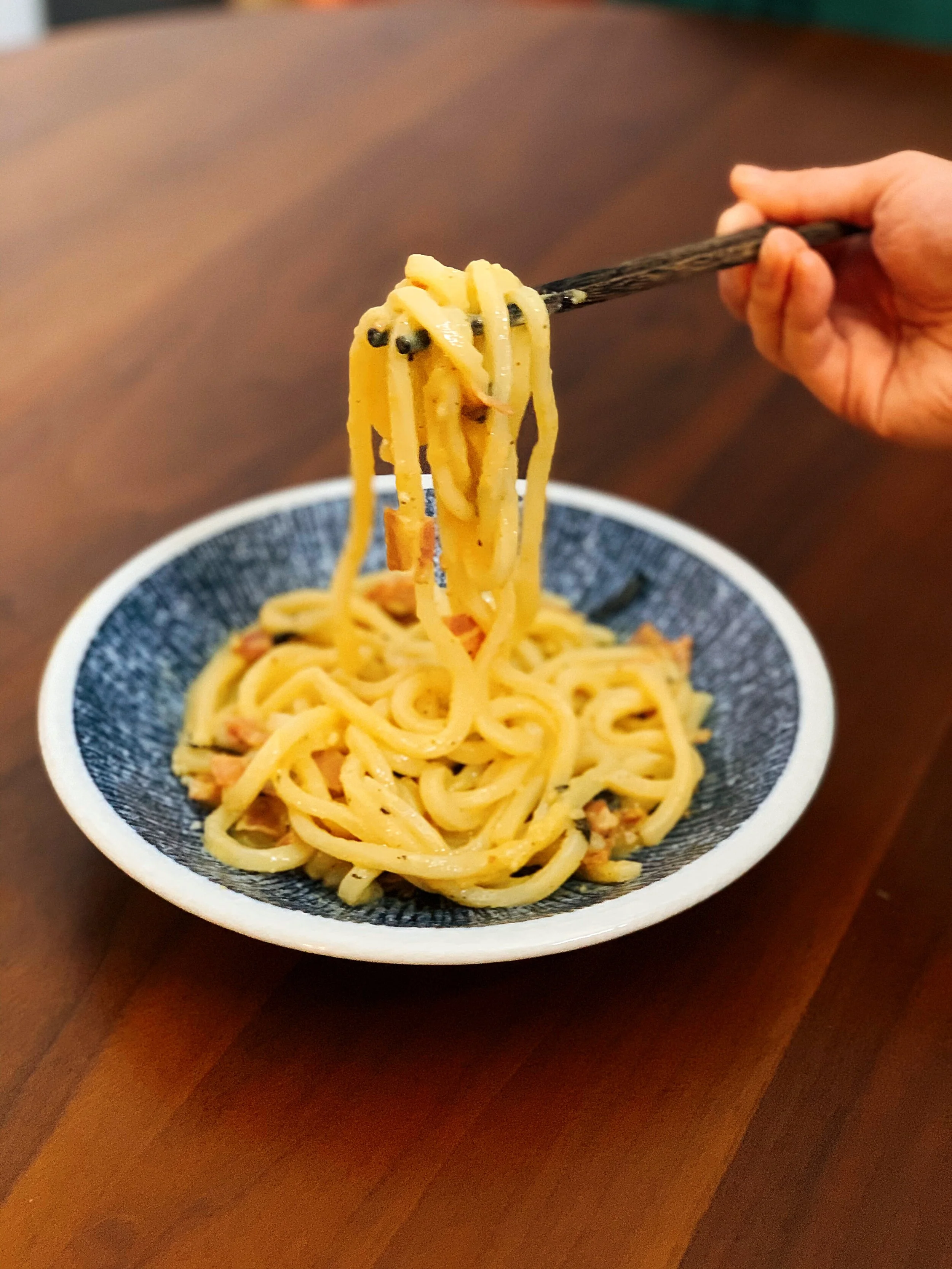 THE Best Udon Carbonara 
