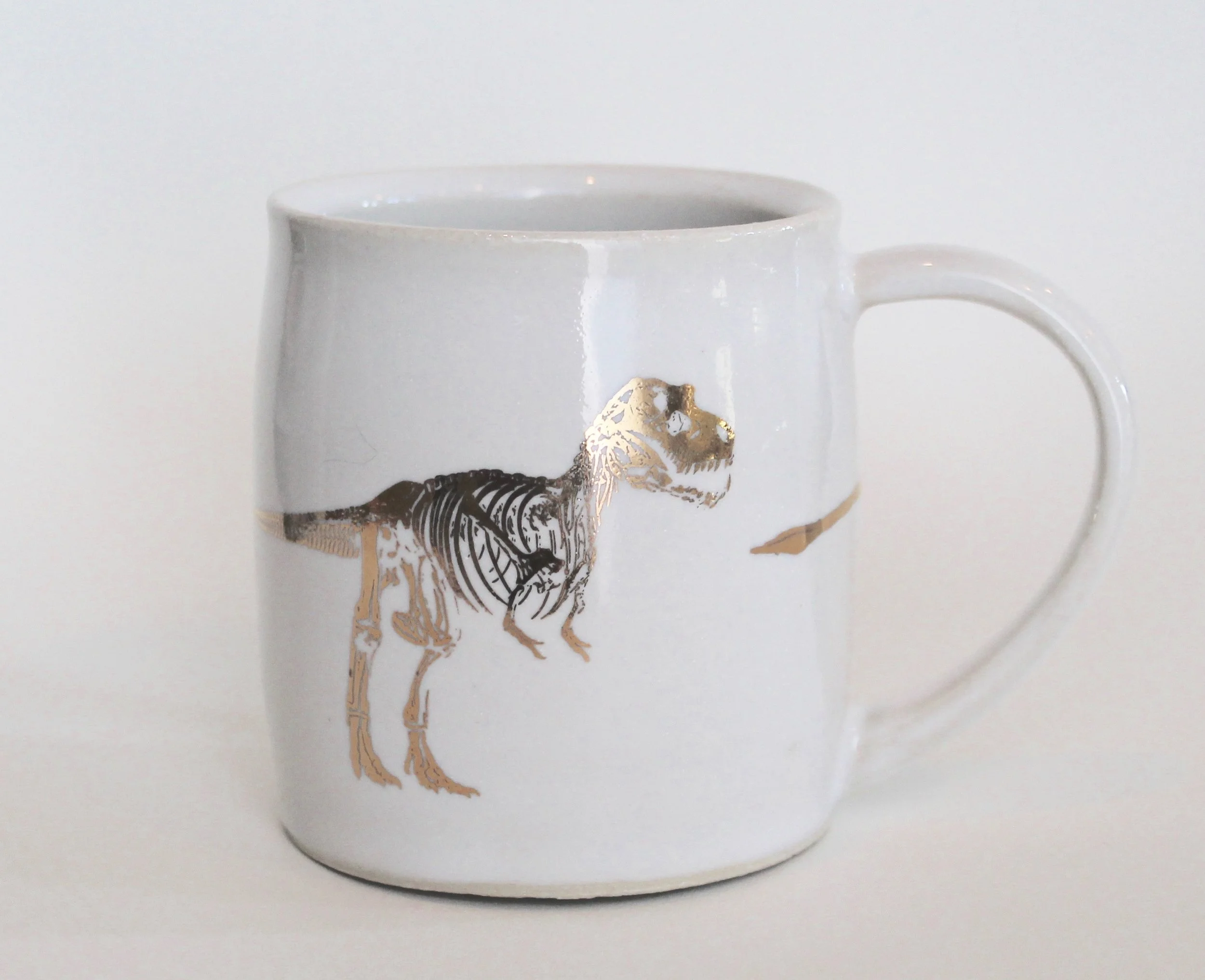 Gold & White Jurassic Mug