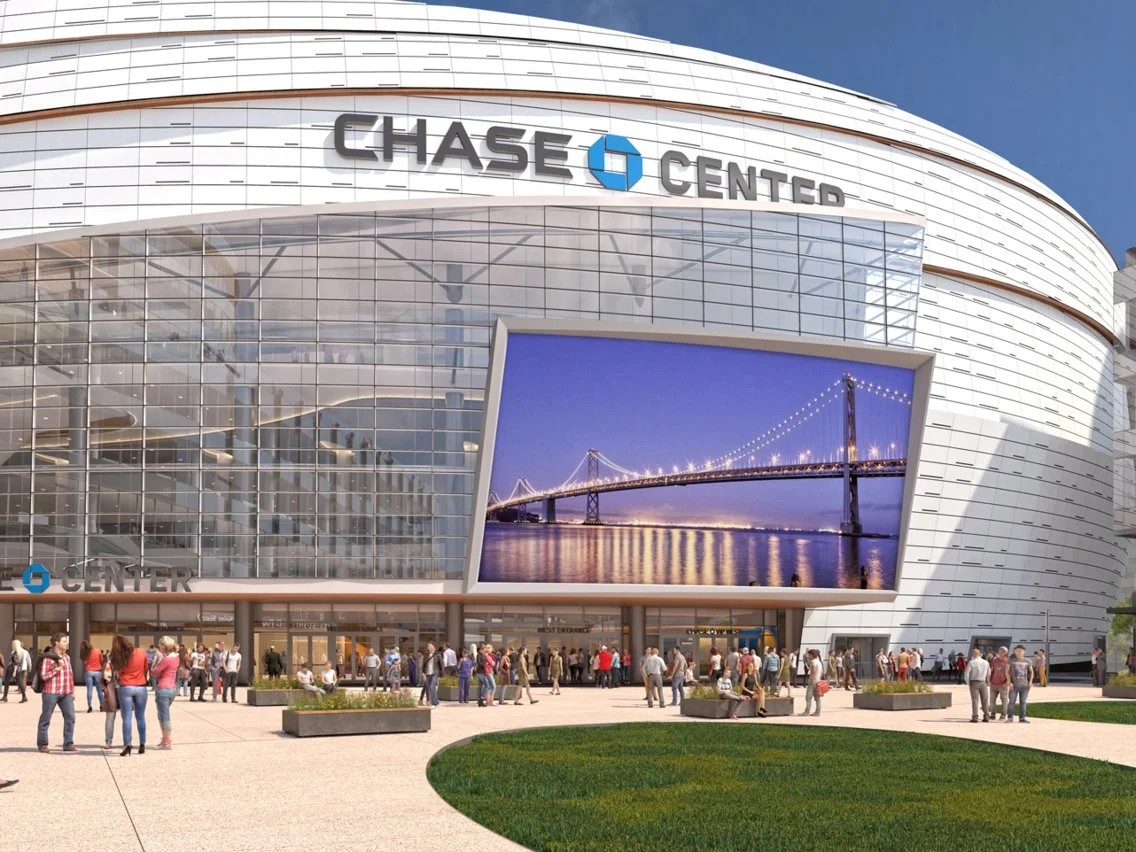 A render of San Francisco’s Chase Center, the new home of the Golden State Warriors.