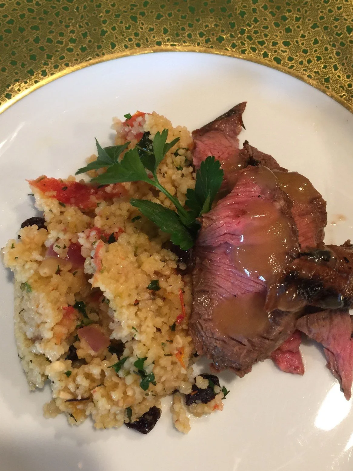 Marinated flank & Israele cous cous.jpg