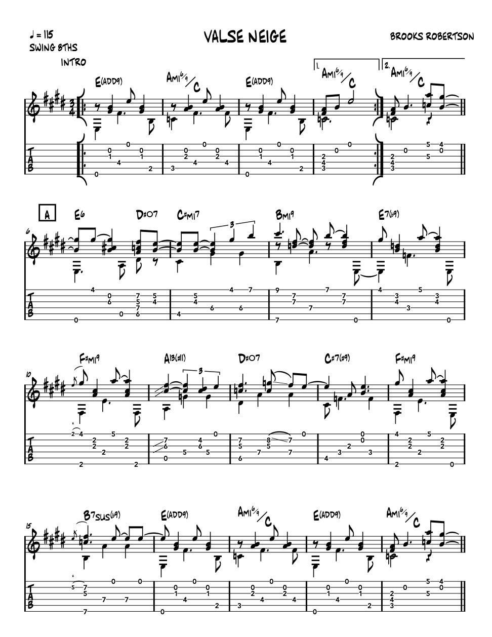 "Valse Neige" by Brooks Robertson