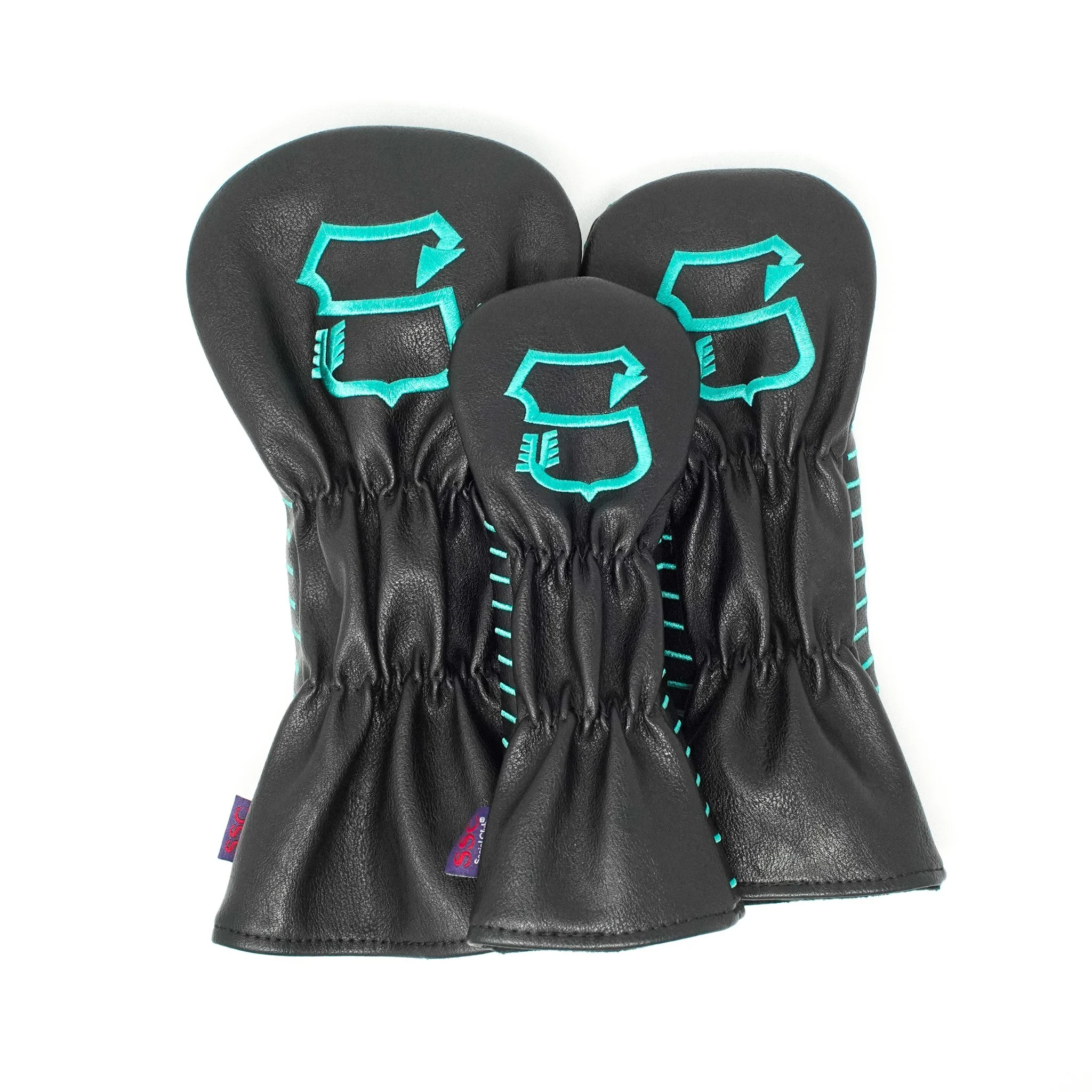 Sugarloaf "ArrowCord" Headcovers Black — Sugarloaf Social Club