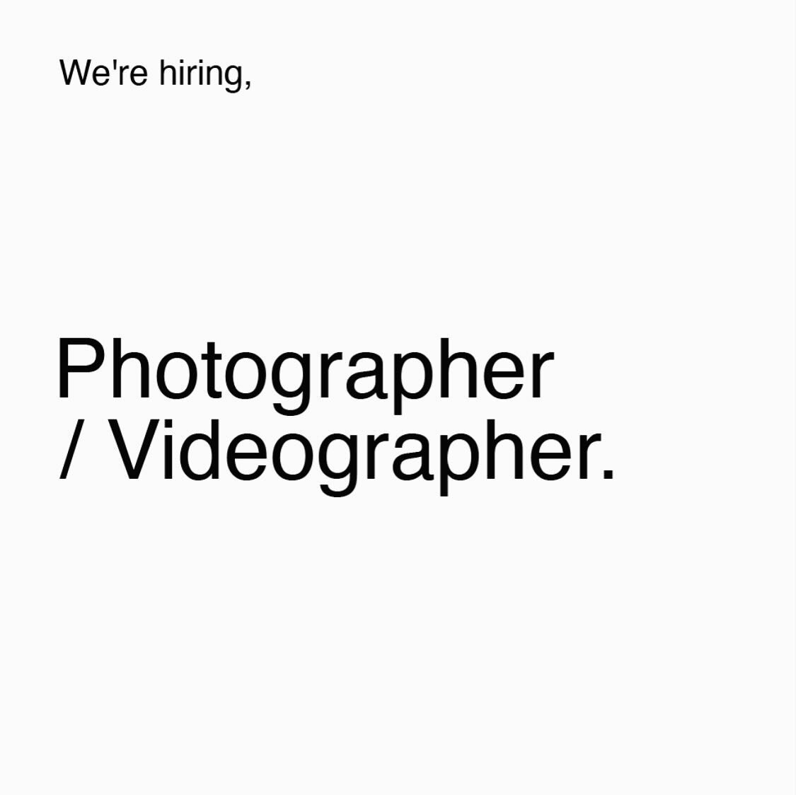 And more than a point and click operator we&rsquo;re looking for a storyteller, someone who can use a camera to tell a story and help communicate what we do, how we do it and who we are.
It is more run&amp;gun than polished commercial work and it&rsq