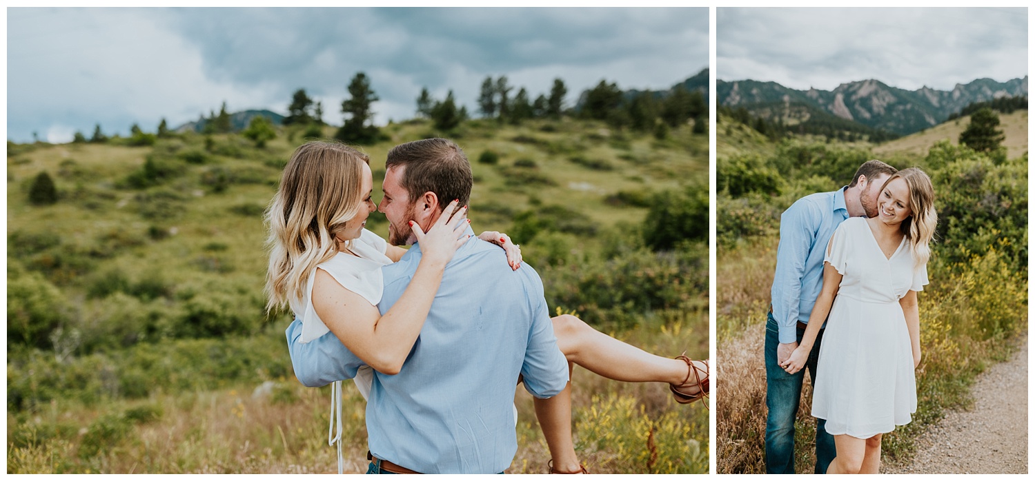 South Mesa Trail Boulder Denver Colorado Engagement