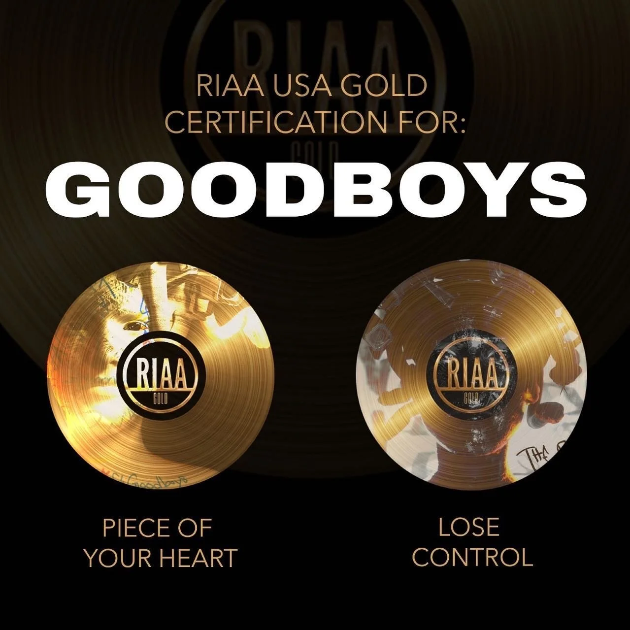 Congrats @goodboysoff 🎉🙌🏻
#GOLD