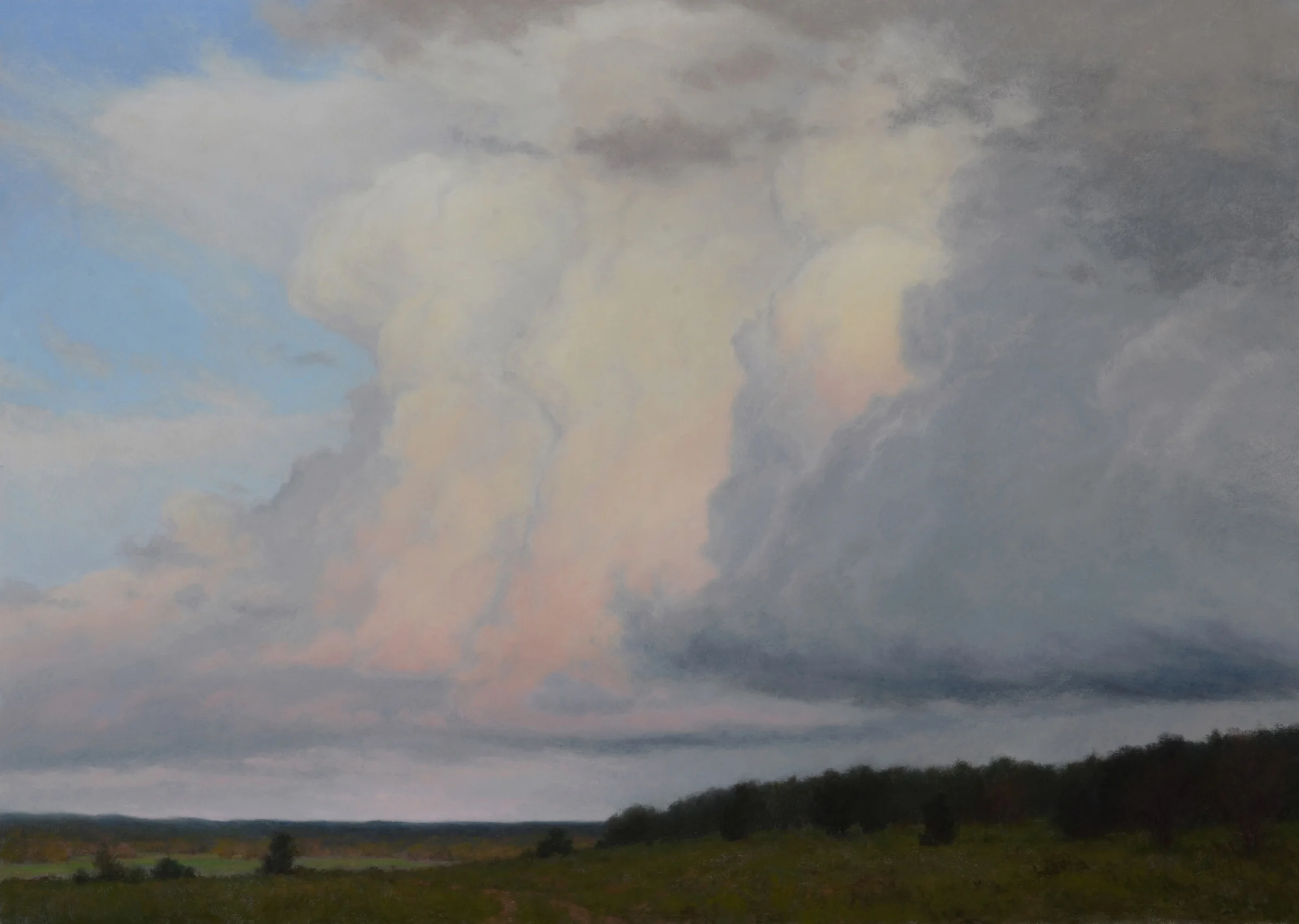 "Rolling Thunder ~ Ps 57:10" 28.5" x 40" Pastel on board