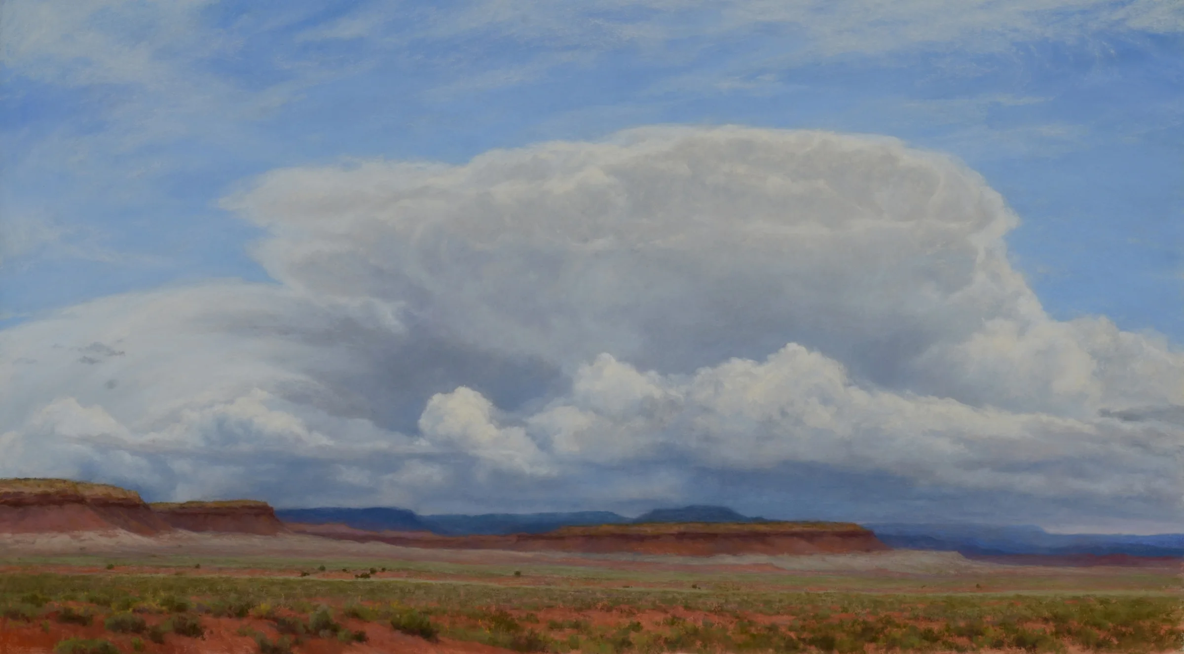 "Spring Storm -On the Wings of the Wind" 20" x 36" Pastel on paper