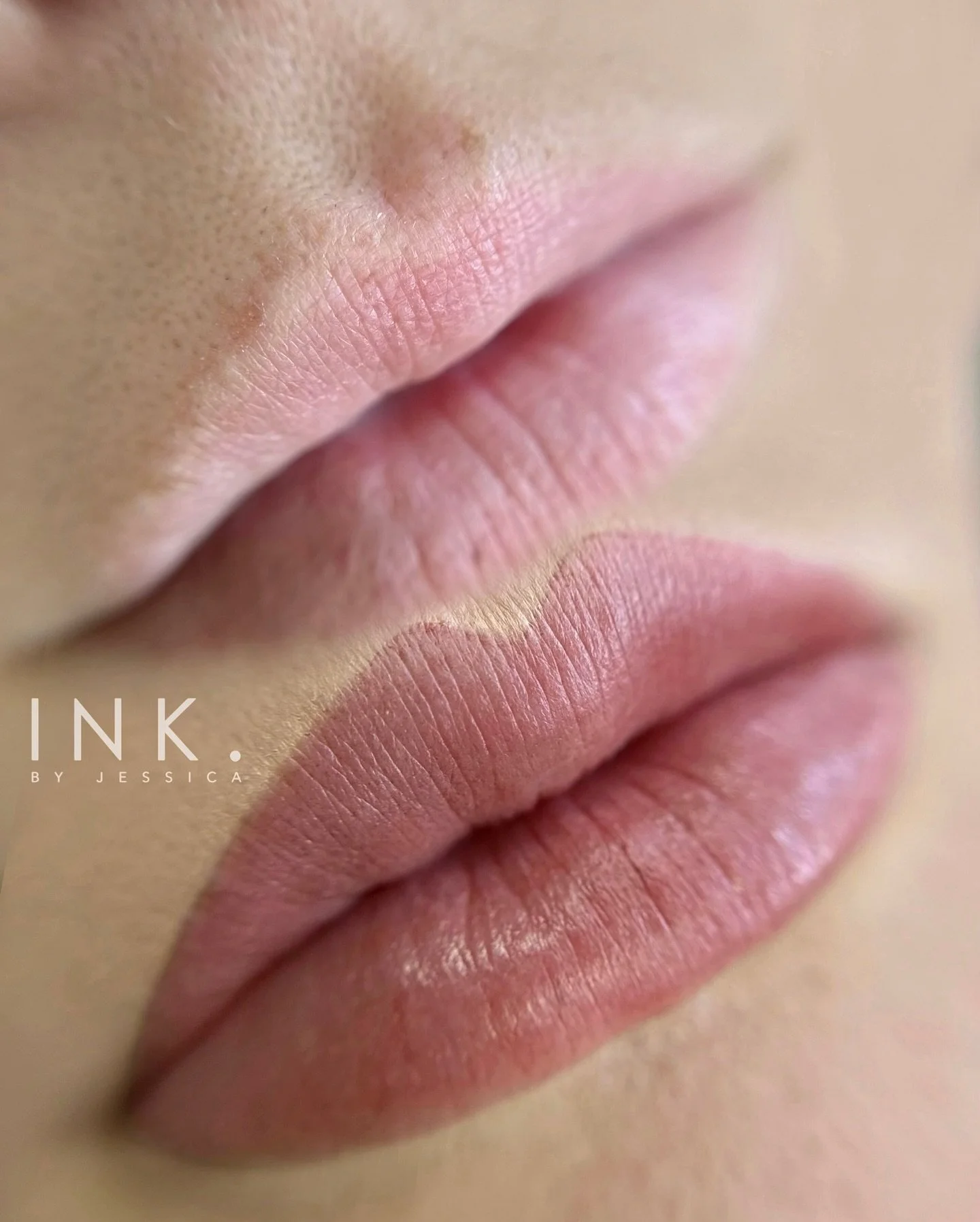 Client request: Super &quot;Natural&quot; lip colour with high, angular peaks to follow her own Cupid's bow.

This colour heals to perfection. Just wait and see 🤩

.
#lipblush #lipblushtattoo #beforeandafter #yvrtattoo #vancitybeauty