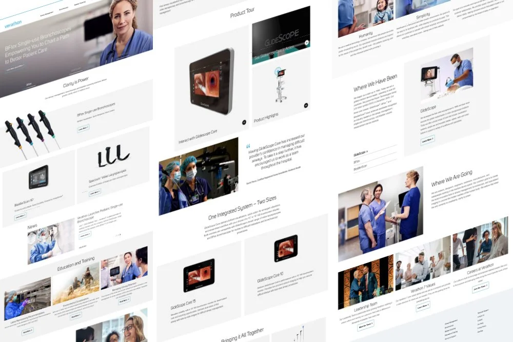 Verathon Resources Webpage UX Re-Design