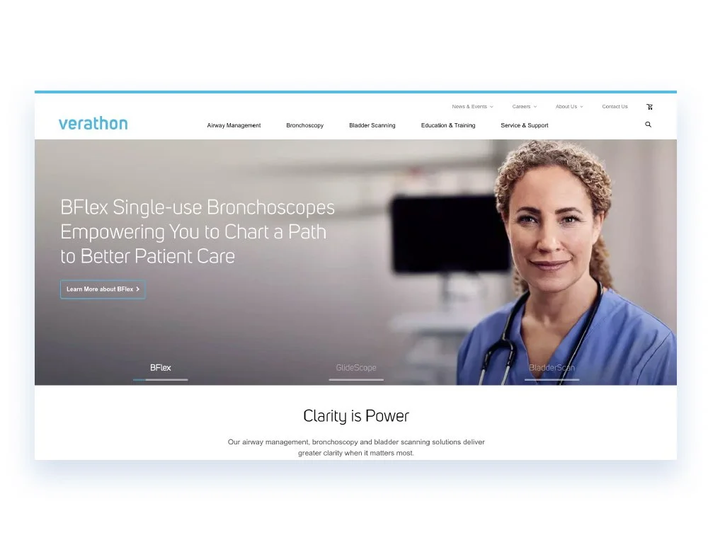 Verathon Website UX Re-Design
