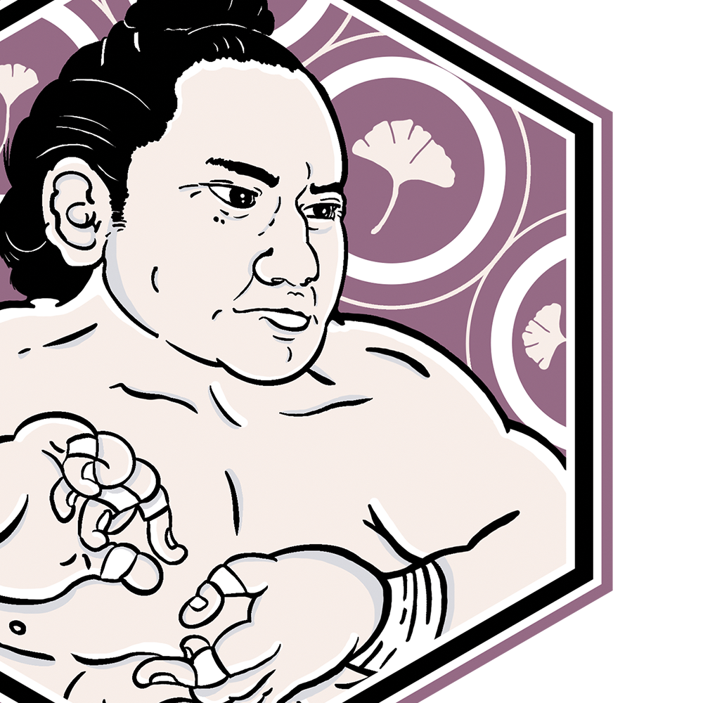 Kotoekō Mitsunori Sumo Print