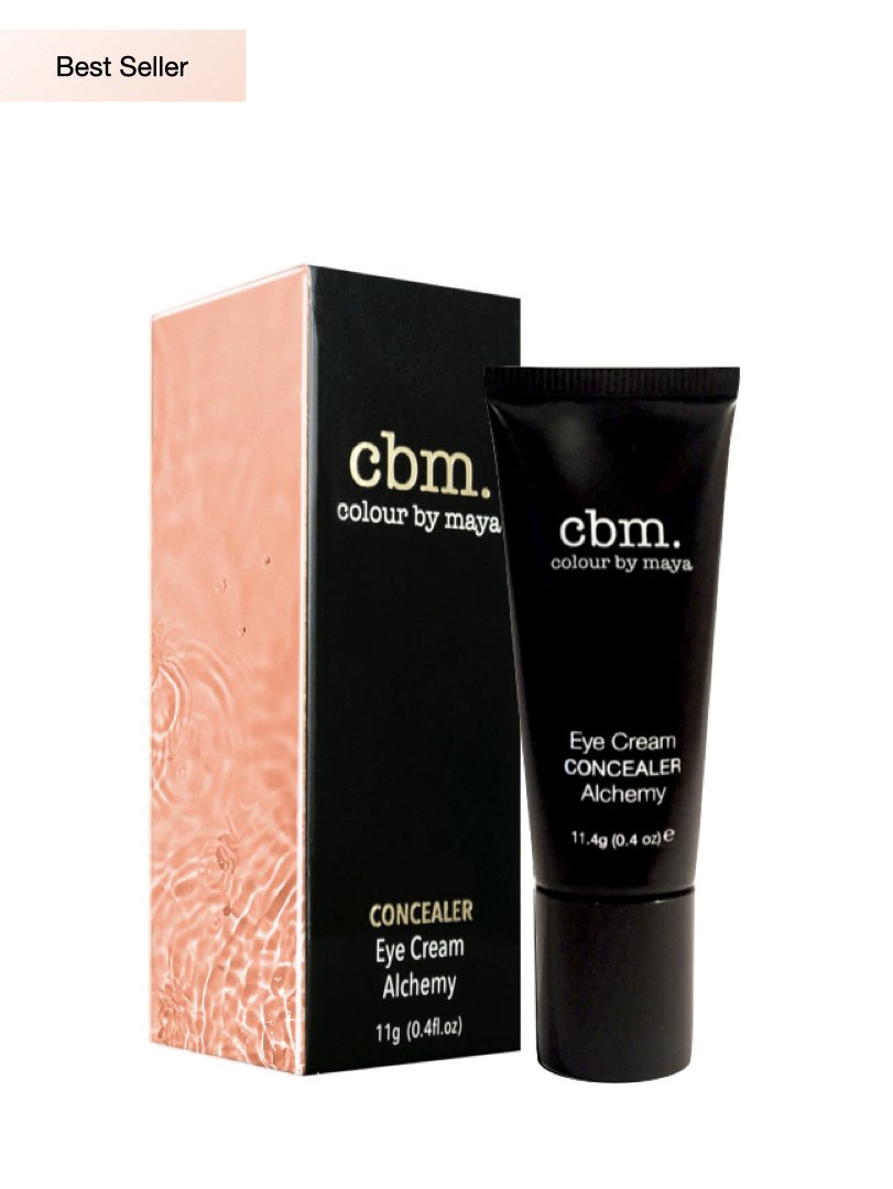 cbm. award winning eye concealer peach dual action, beauty and the boutique