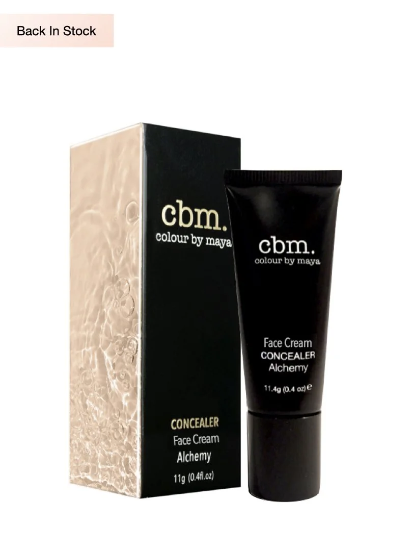cbm. dual action face concealer, skincare infused, covers redness