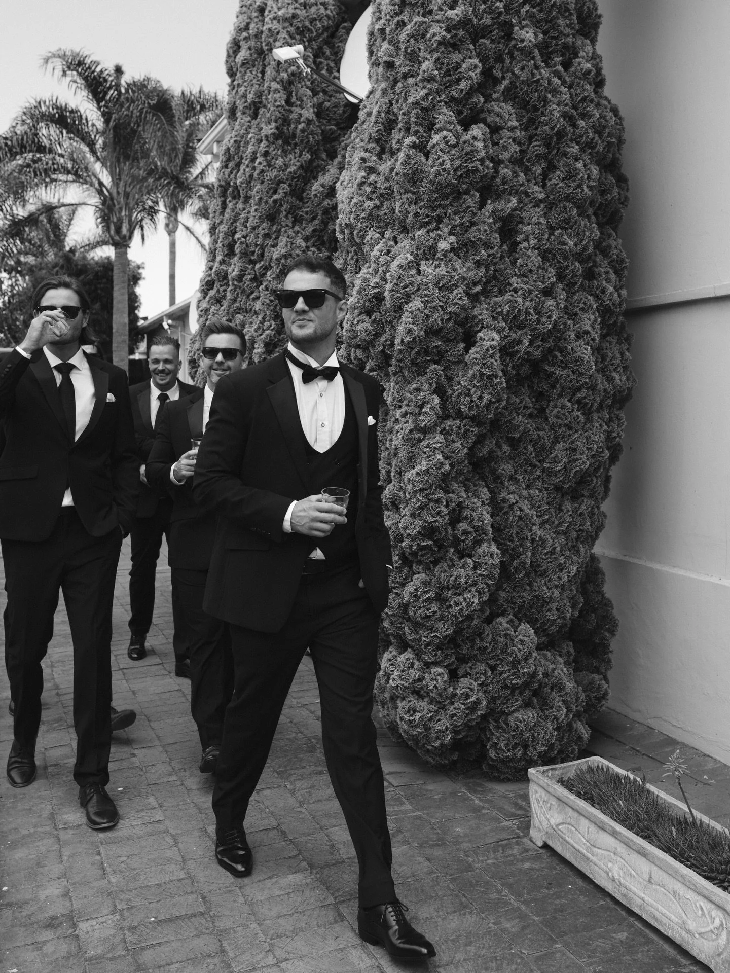 Anton and the boys getting ready