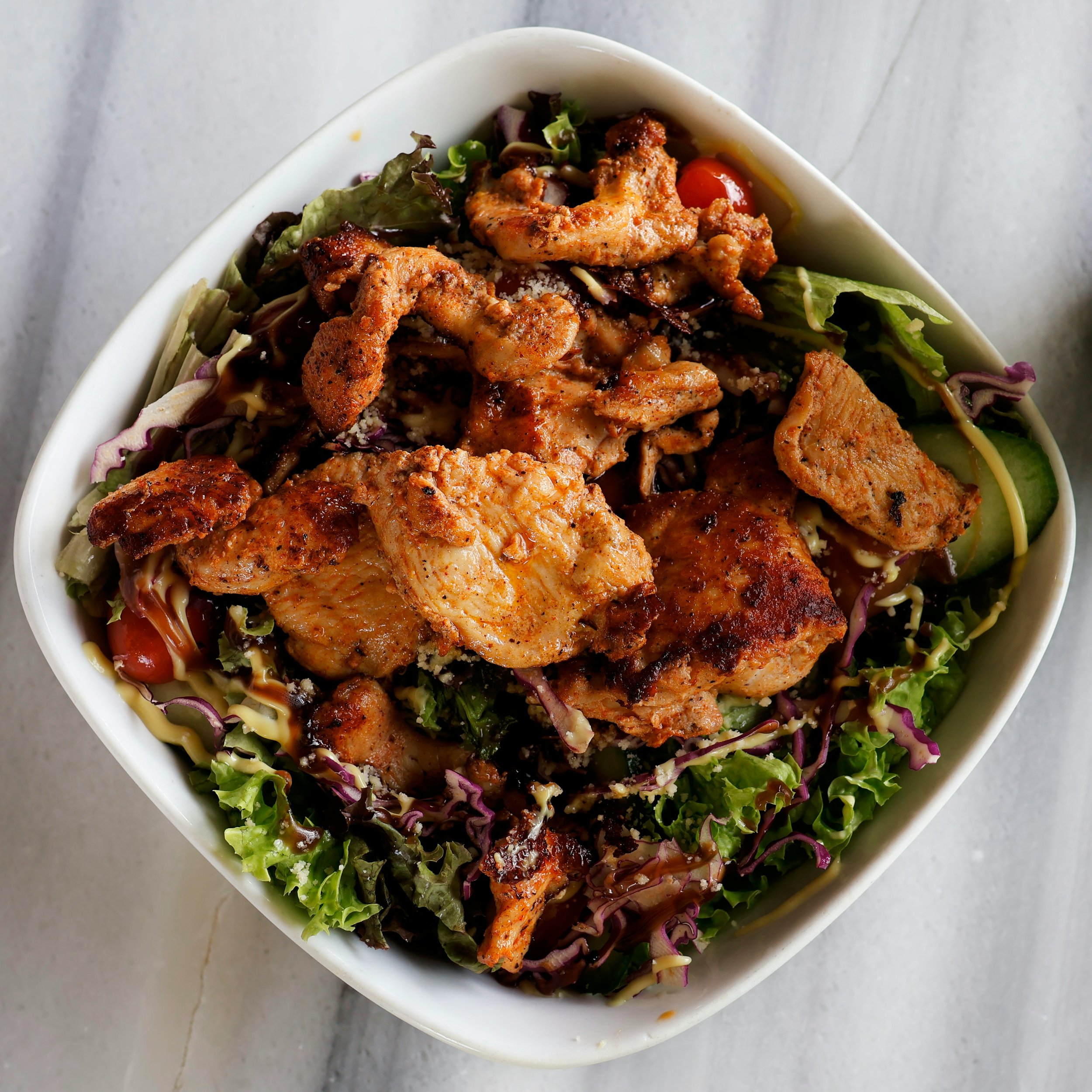 Hot Honey Chicken Salad
