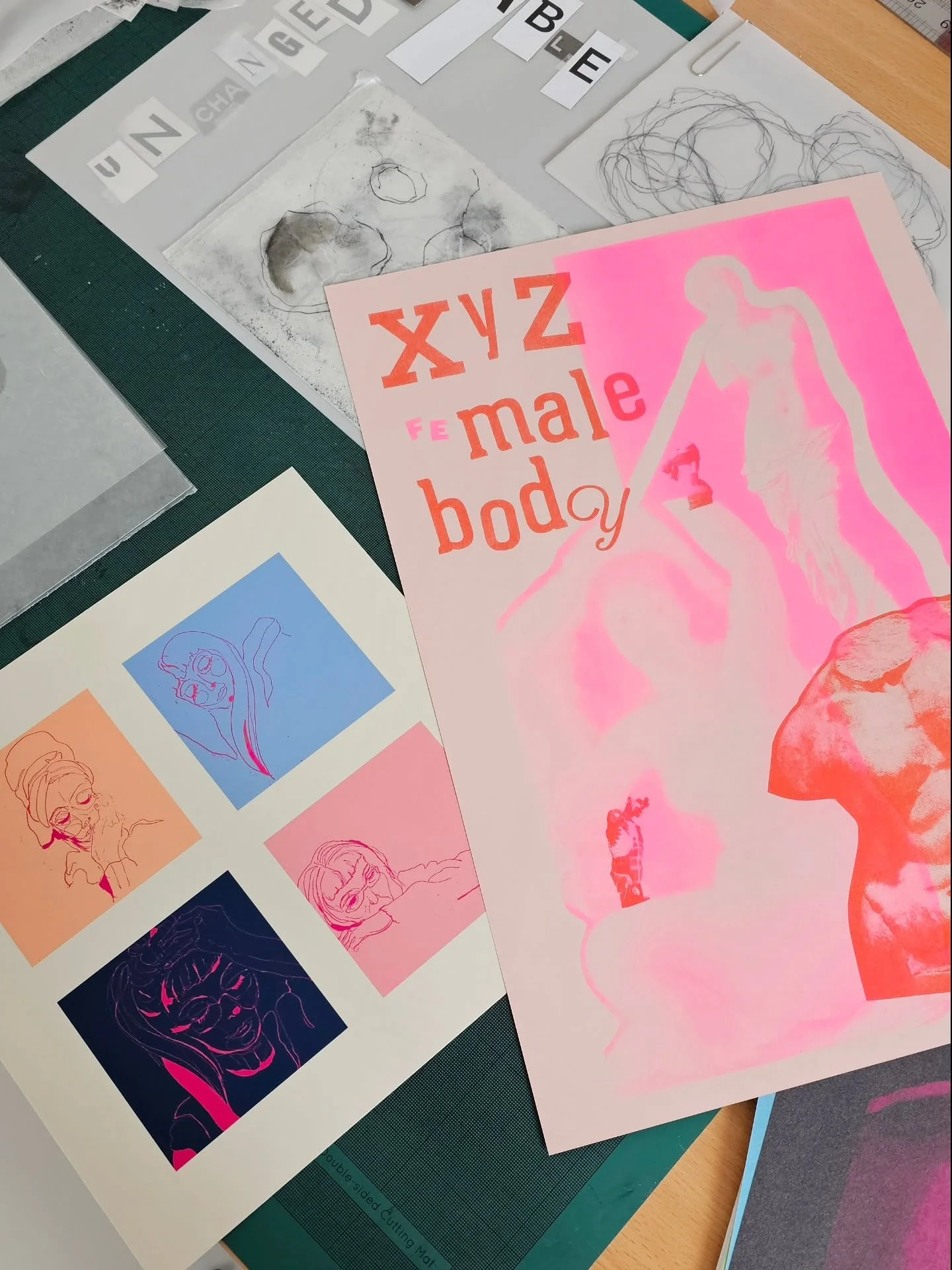 S U N D A Y  I N  T H E  S T U D I O

I was back in the studio today, sorting through more work to figure out what to put up on the walls.

Having two days in a row at the studio has been dreamy &amp; having a reshuffle of images, after work had been