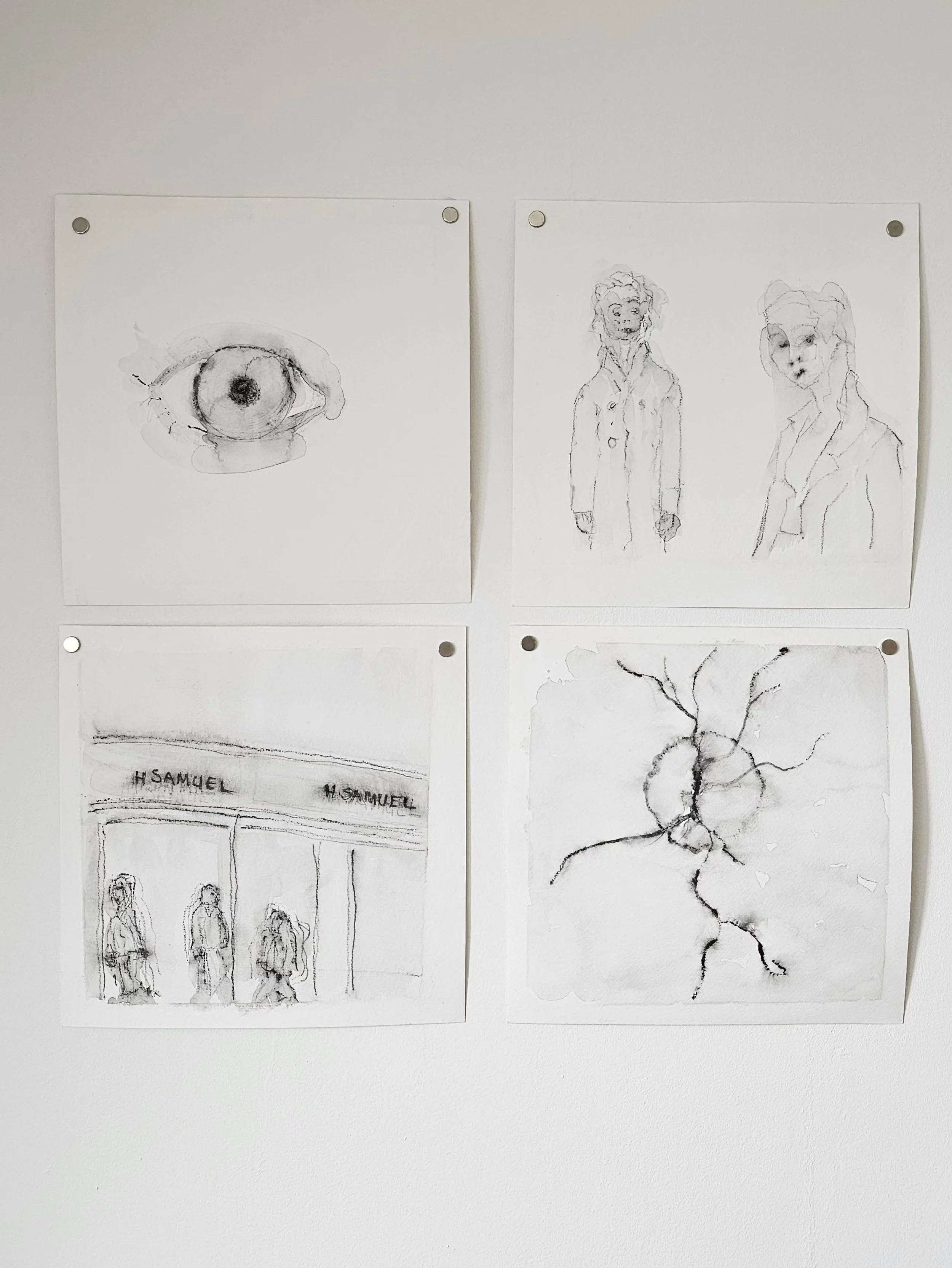 F A C E L E S S  F A C E S

The beginning of My MS Diagnosis began with a startling experience of walking through Dundee city centre, memorably beside H.Samuels circa 2006, with a sea of faceless people walking towards me.
My eyesight was so blurry i