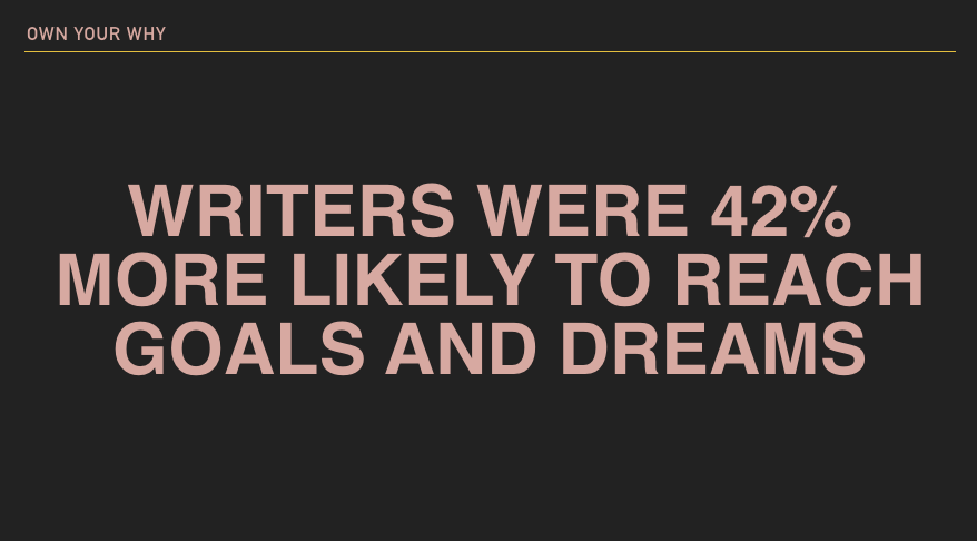 writers are 42% more likely to reach goals | Burb Both Ends | Leah Muhlenfeld.png