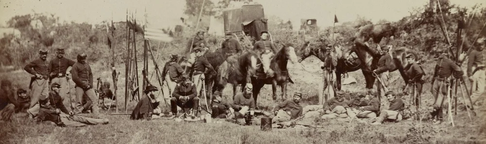 Cavalry at Picket Post — The Liberty Rifles