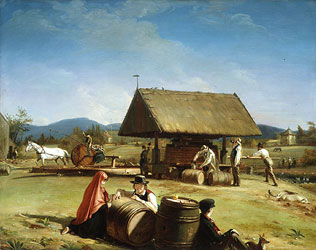 Cider Making (STAR Oil Painting Studio)
