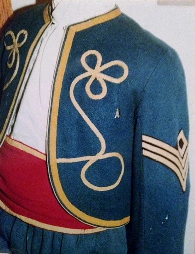 First sergeant’s jacket from a private collection, ca 1865. (Photo by Jim Broomall)