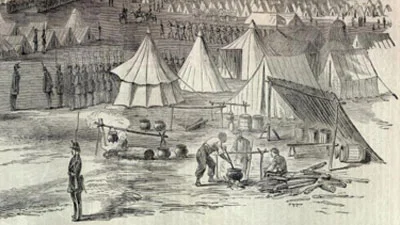 General Beauregard's Camp of Confederate Troops at White Springs, Virginia, Near the Manassas Gap Railroad (53)