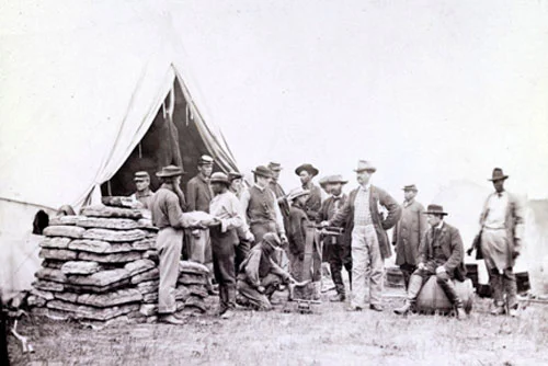 Commissary Tent at Headquarters of the Army of the Potomac near Fairfax Court House Va, June 1863 (67)