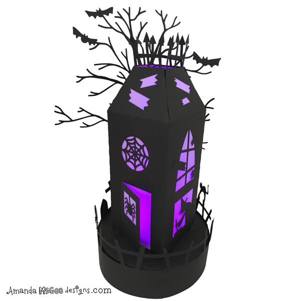 Download 3d Haunted House Luminary Amanda Mcgee Designs