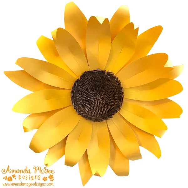 Download 3d Giant Sunflower Instructions Amanda Mcgee Designs