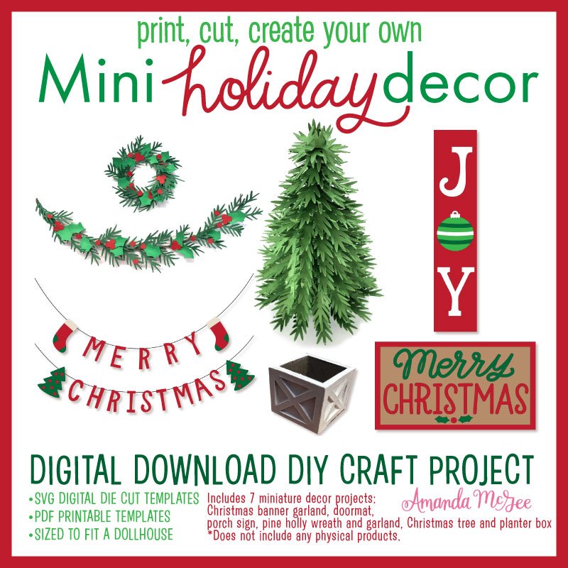 Miniature Holiday Decor — Amanda McGee Designs