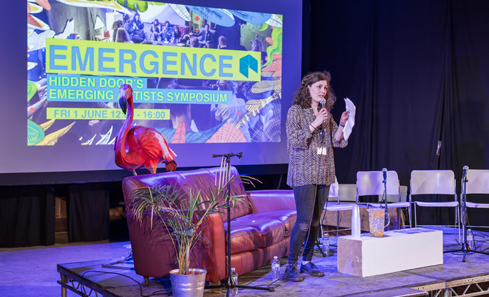 MC and programmer of Emergence; Hidden Door's Emerging Artists Symposium