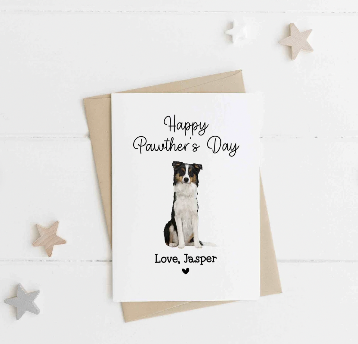 Fathers Day Card Best Dog Dad Ever Pet Animal Husband Boyfriend Partner Love Fun 